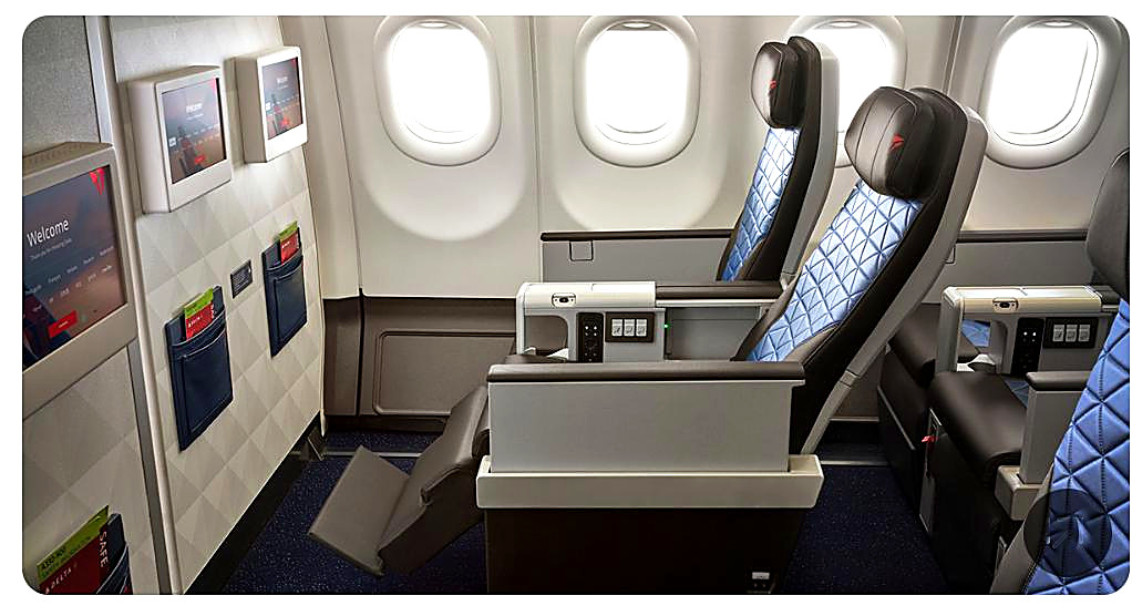 Delta Premium Select cabin interior